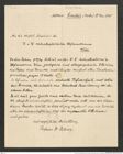 Nachlass Franz Steindachner, Brief von Haberer an die Direktion des k.k. naturhistorischen Hofmuseums (28.01.1905), Inv.Nr. 193.02, Seite 1